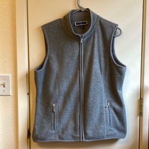 🔥Host Pick Karen Scott Petite Large, Heather Grey Vest, Zippered Pockets.